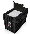 BCW Short Comic Bin Stackable w/ Locking Lid (Black Plastic) - FREE Shipping!