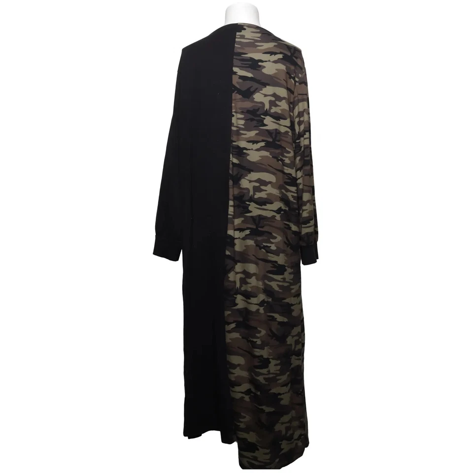 Shein, robe maxi, taille : 3XL, noir/vert/marron, coton/polyester #Nwf - Photo 2/4