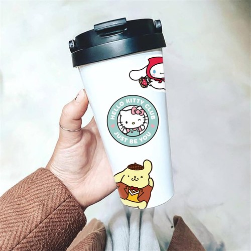 50 Pcs Kawaii Water Bottle Waterproof Vinyl Decals,Cute Cartoon Slo - Picture 2 of 4