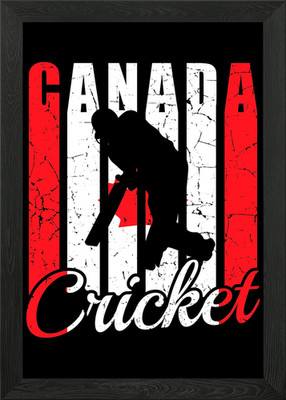 Canada Cricket Cricket D Framed Wall Art Poster Canvas Print Picture