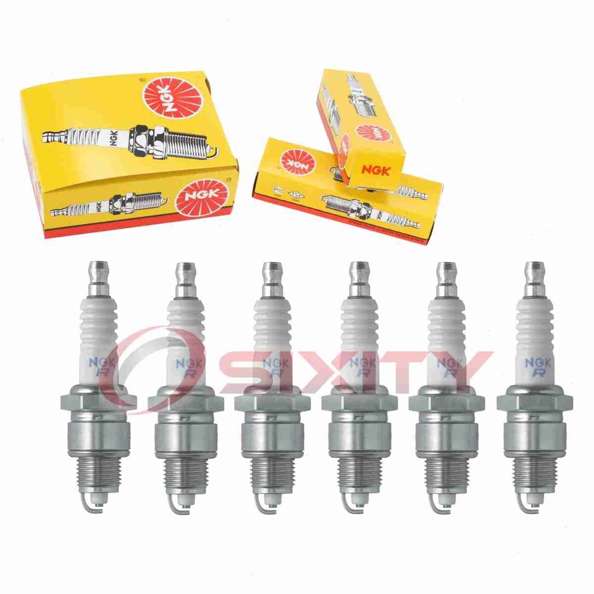 6 pc NGK 6222 BPR5HS Standard Spark Plugs for WR8BC W16FPR-U W16FPR RL12Y ie