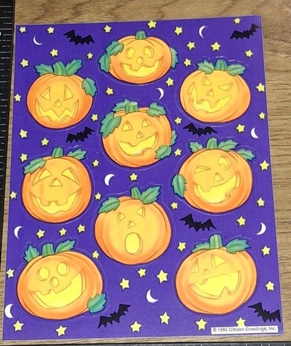VINTAGE TREND SCRATCH SNIFF HOLIDAY STICKERS HALLOWEEN CHRISTMAS THANKSGIVING