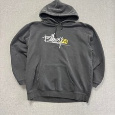 Vintage Y2K Billabong Hoodie Surf Skater Faded Black Mens XL