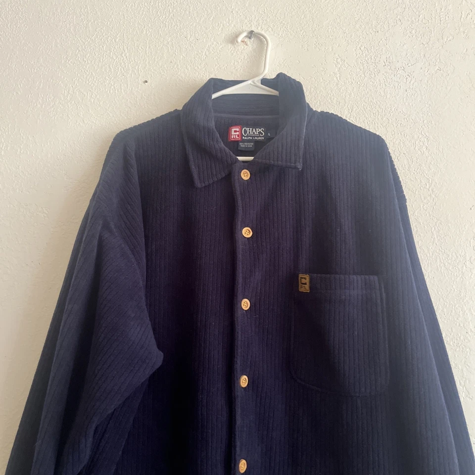 Chaps Ralph Lauren Vintage Chore Soft Pana Hombre’s Talla Grande Chaqueta Foto 3 de 4