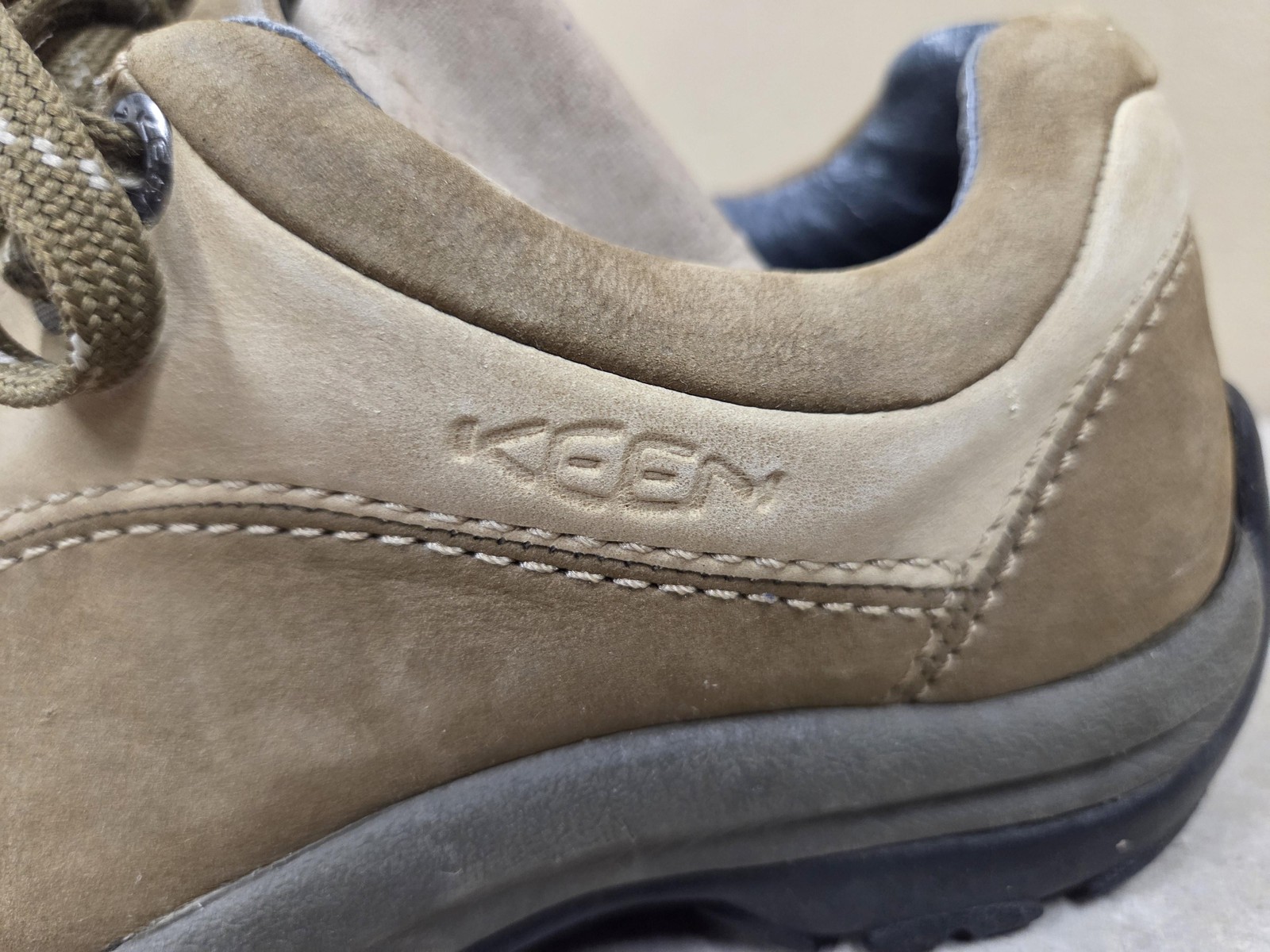 Scarpe Keen donna taglia 8 marroni pelle stringate outdoor escursionismo trail comode