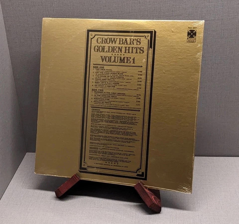 Crowbar / Bad Manors / Original SEALED Paramount 1971 LP - Image 2 of 2