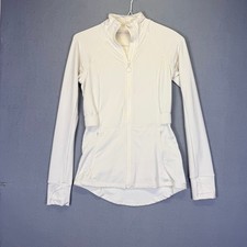 Fabletics Jacket Wmns XS Cream Trinity Cold Weather Performance Gym Aesthetic
