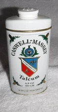 VTG Caswell Massey Aura Of Patchouli Talcum Powder Talc 3.5oz Metal Tin