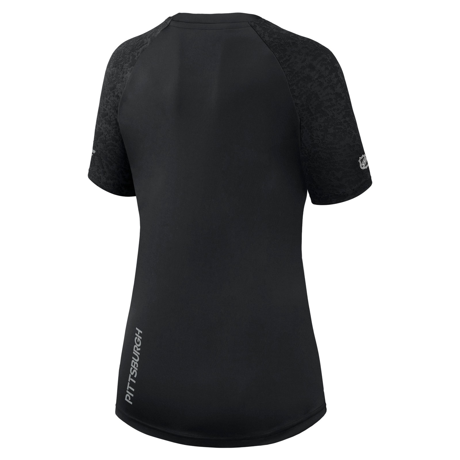Women's Fanatics  Black Pittsburgh Penguins Authentic Pro Tech T-Shirt