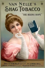 Van Nelle's Shag Tobacco Vintage Ad Poster 🌿 - 1908 Design 24x36”