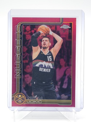 NIKOLA JOKIC 2025-26 TOPPS CHROME UPDATE MAGENTA REFRACTOR /399 #12 A Q7999
