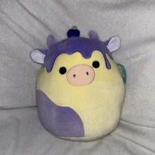 Squishmallow Benito the Blueberry Cheesecake Cow 12 inch Hybrid Squad NEW w Tags