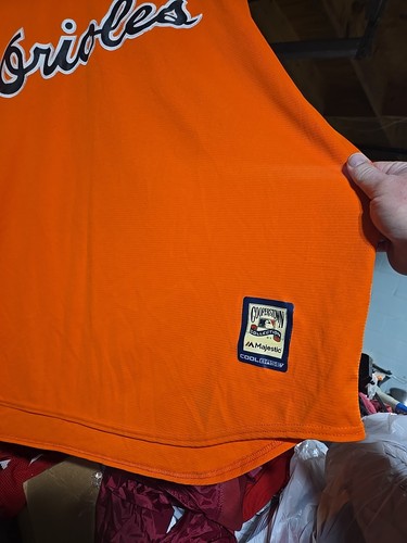 Vtg Majestic MLB Cooperstown Collection Baltimore Orioles Practice Jersey SZ 5XL - Picture 15 of 23