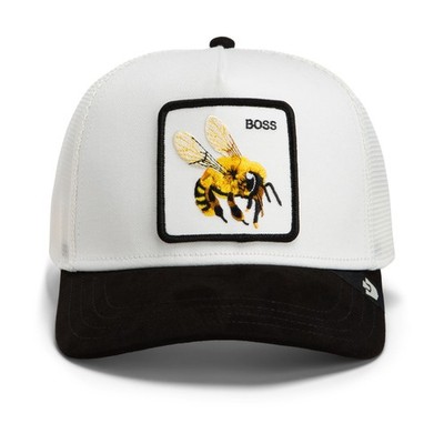 Goorin Bros. OG Trucker Cap Core Mesh Suede Boss Bee Basecap Bienenkönigin Patch