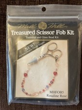 Mill Hill Treasured Scissor Fob Bead Kit  "Rosaline Rose"  MHFOB5 2002  New