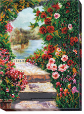 Bead Embroidery Kit "Summer garden" Stitching Handmade Beadwork