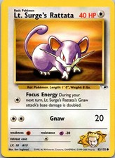 Lt. Surge's Rattata 082/132 - Gym Heroes - NM Pokemon TCG