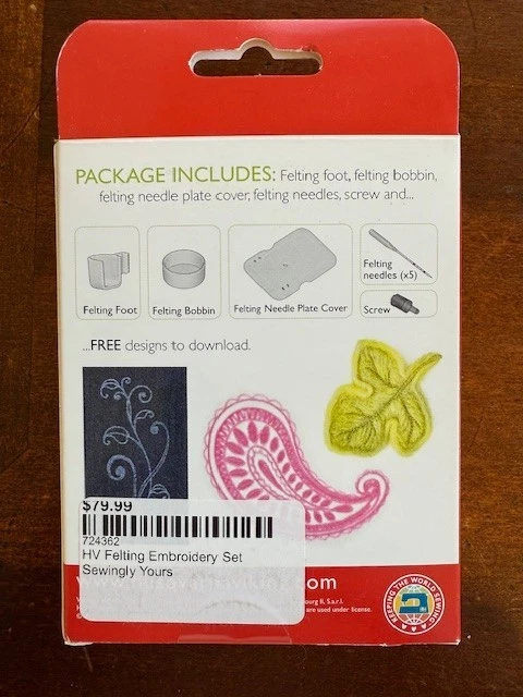 Husqvarna Viking Felting Embroidery Set 920402-096 - Image 2 of 2