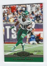 2019 PLATES AND PATCHES LEVEON BELL GOLD 59/99  JETS