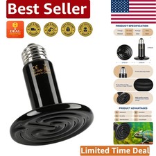 Long-Lasting 100W Heat Emitter for Terrarium Poultry - No Light Emission