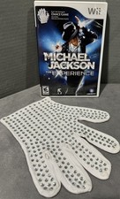 Vintage Nintendo Wii Michael Jackson The Experience Rhinestone Glove Video Game