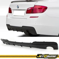 For 11-16 BMW 5 Serie F10 M Sport MP Style Carbon Fiber Rear Bumper Lip Diffuser