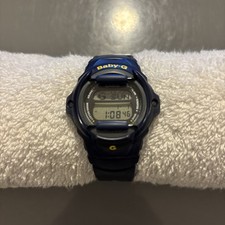 Casio Baby-G Digital Watch BG-151 Navy Blue Gray WR 100m New Battery - Works