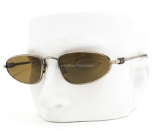 Miu Miu SMU A52 26C-09Z Sunglasses Polished Old Gold Metal Brown Tint with Case