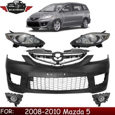Front Bumper Cover Paintable Grille Assembly Kit For 2008-2010 Mazda 5 Front Bumper Cover Paintable Grille Assembly Kit For 2008-2010 Mazda 5