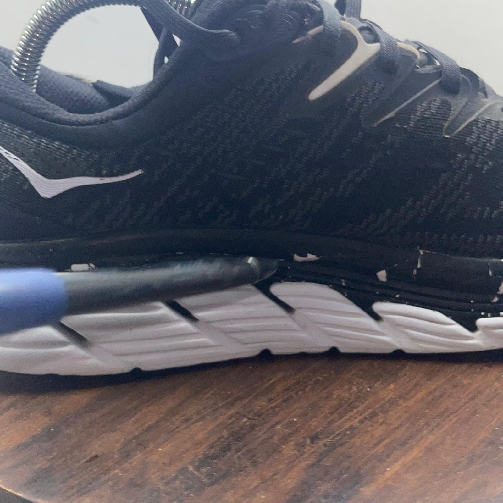 Hoka One One Gaviota 4 1123198-BWHT Sneakers Men’s 9.5 D Black Running Shoes thumbnail 13