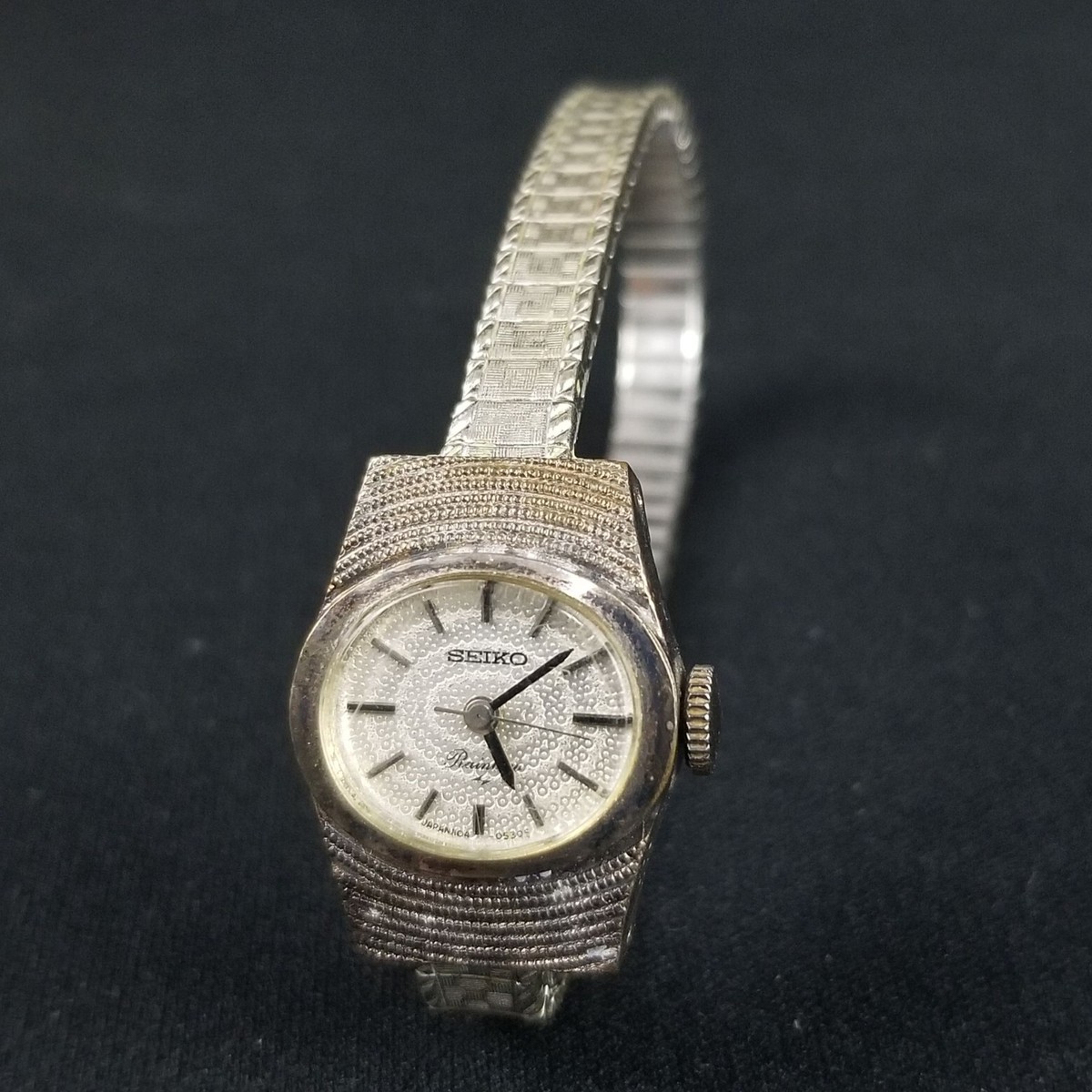 Seiko Mechanical Movement Womans Bracelet Stretch Watch 380269 WGP