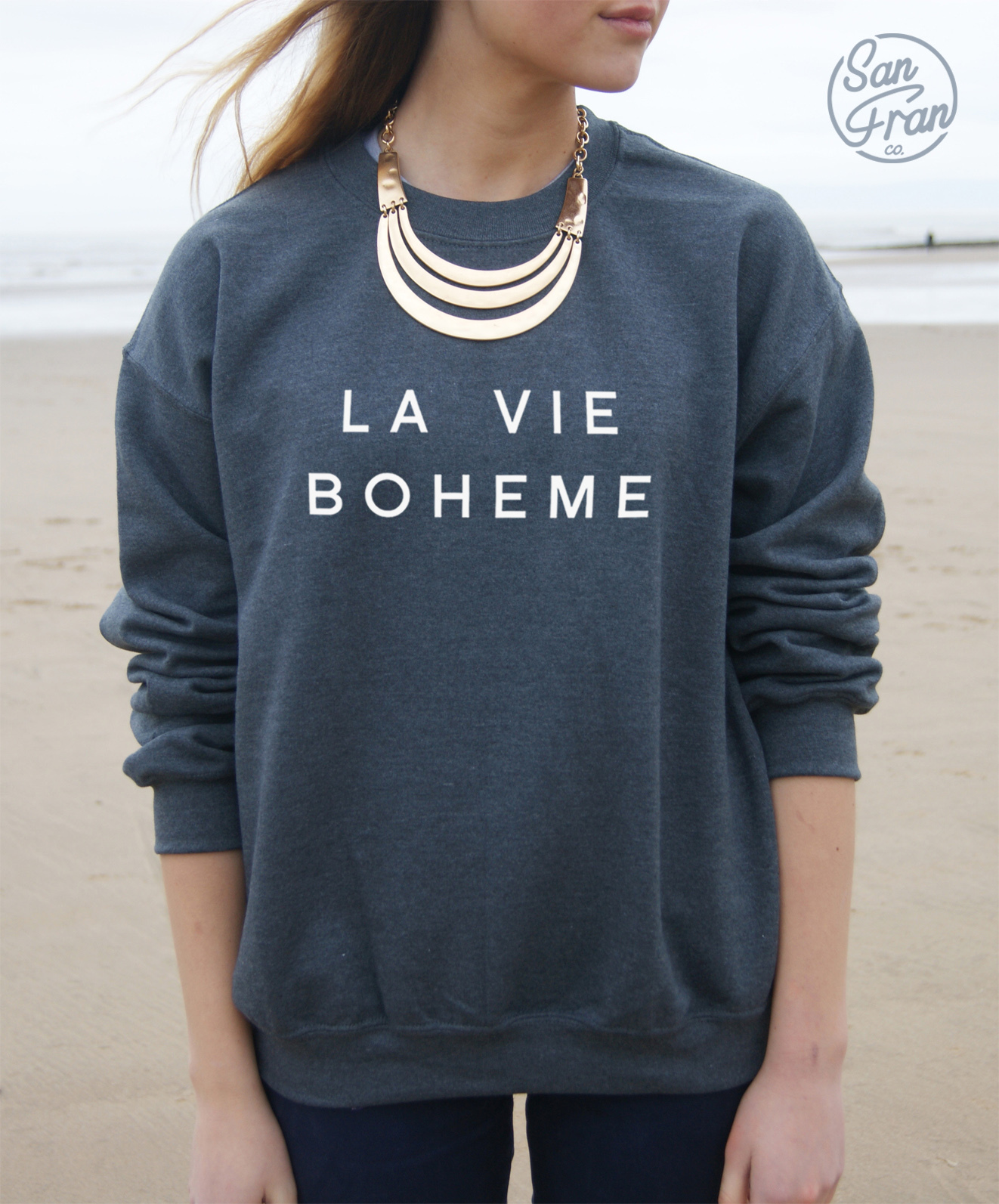 * La Vie Boheme Jumper Sweater Top Blogger Fashion Bohemian Life Hipster Fresh *