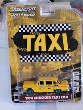 Greenlight 1974 Checker Taxi Cab "Chase" Mint Carded