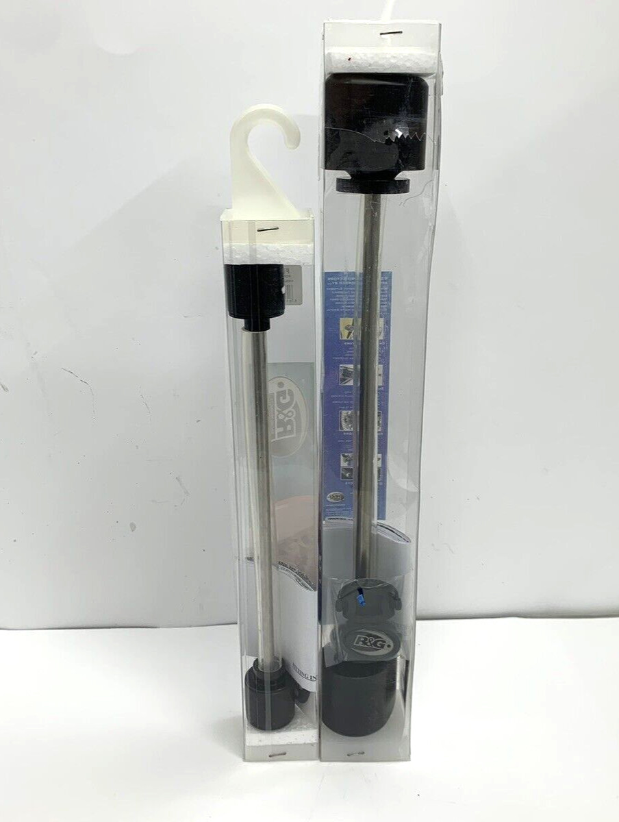 R&G Racing Black Aero Crash Protectors | Kawasaki ZX6-R 2020 + Fork Protector