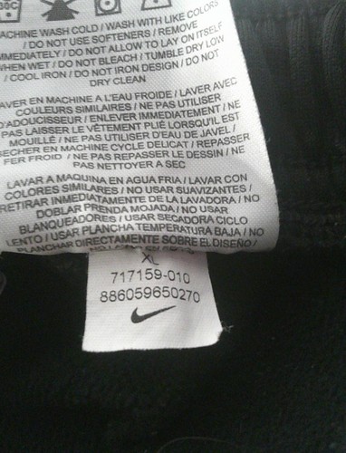 Nike Boy's Therma-Fit Sweatpants Size XL Black Fleece Pants Kids 717159 - Picture 4 of 8