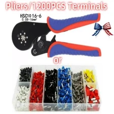 Connectors Cord Wire Crimp Cable Pin End Bootlace Ferrule Terminals Kit 1200PCS