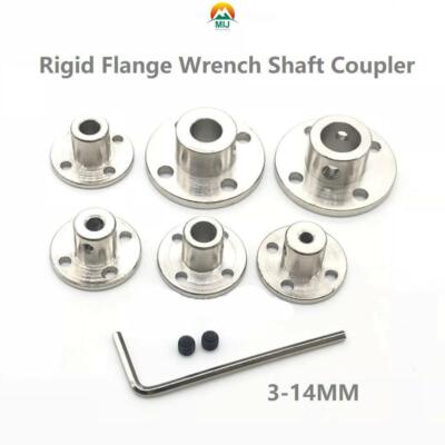 3-14MM Flanschkupplung Motorführung Wellenkupplung Rigid Flange Coupling Adapter