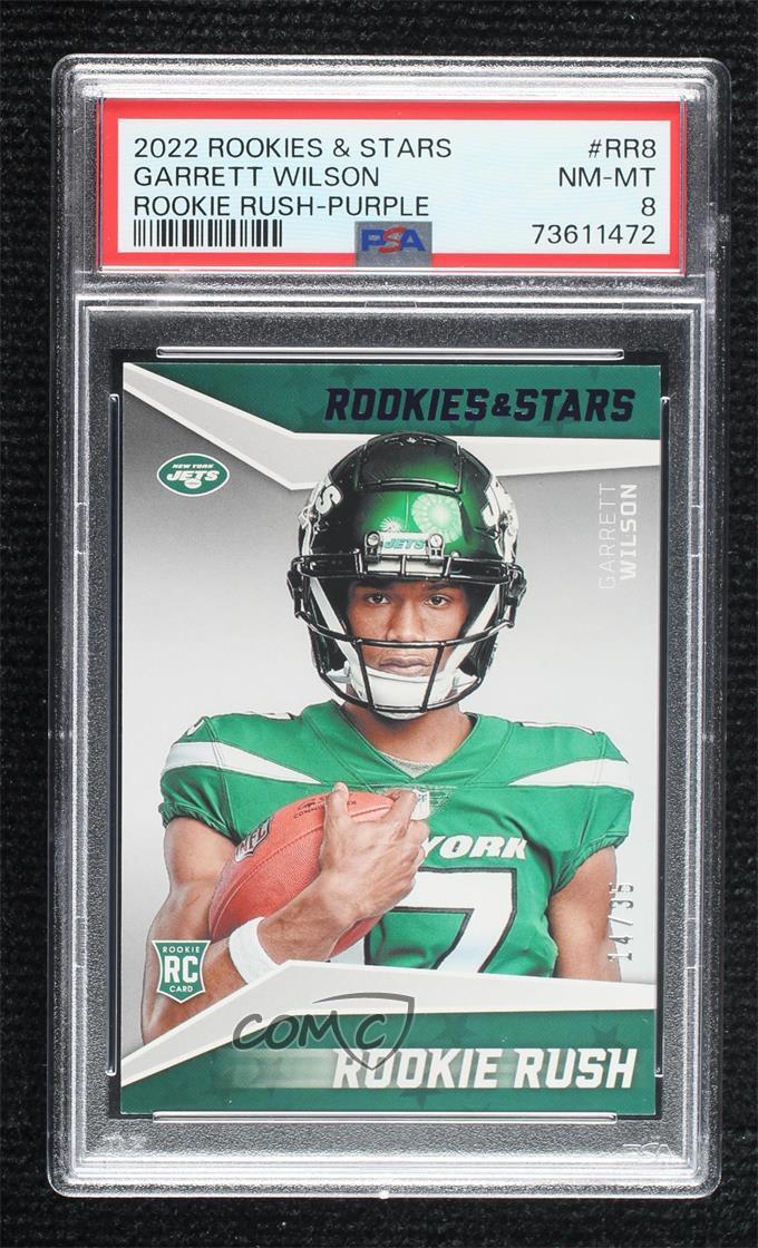 Garrett Wilson Panini Rookies & Stars Rookie Rush #RR8 Purple