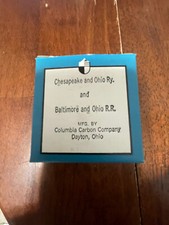 C & O & B & O R. Road Collectible Typewriter Ribbon Columbia Carbon Co Dayton Oh thumbnail