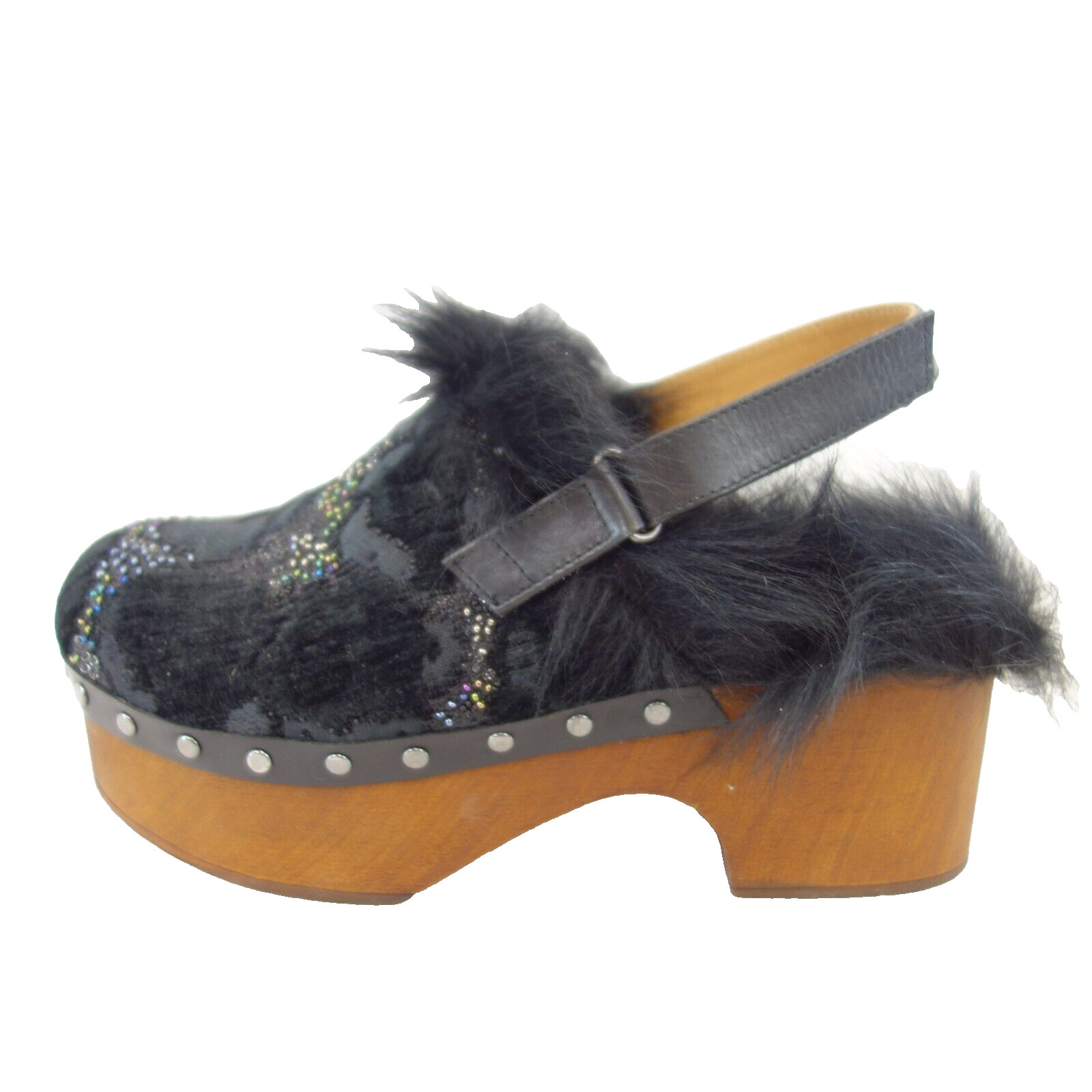 Кораллово-голубые сабо Damen Holz Schuhe Holzbotten Slipper Schwarz Braun упали на 37 %.