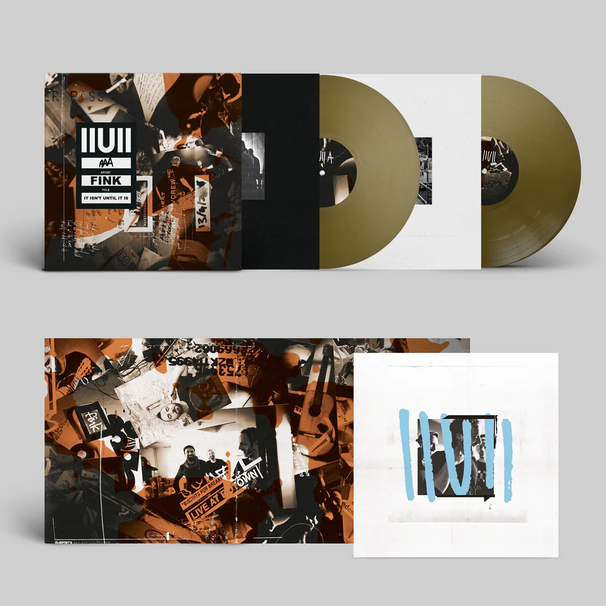 Fink Iiuii (It Isn't Until It Is) 2LP & Booklet (Bronze vinyl, new and sealed)