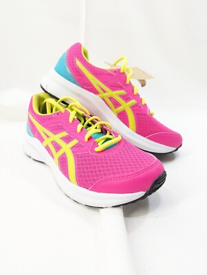 Asics Jolt 3 GS Size 6 Girls Running Shoes Pink And Yellow New In Box