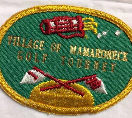 Village of Mamaroneck Golf Tourney Tournament New York NY Souvenir Patch - Picture 2 of 3