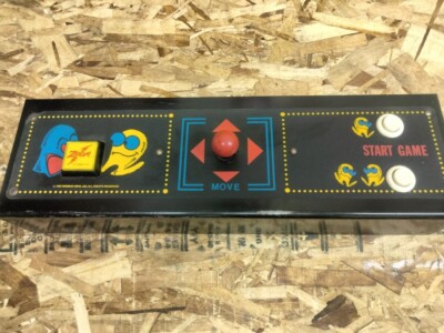 PAC MAN ARCADE CONTROL PANE:L W ZOOM BUTTON POPULATED | eBay