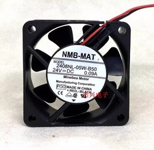NMB-MAT 2408NL-05W-B50 6020 DC24V 0.09A 6CM 2-Wire Axial Cooling Fan