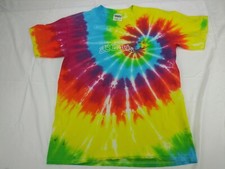 Made in USA UC Davis Spiral Tie Dye by Philadelphia T Shirt Museum M