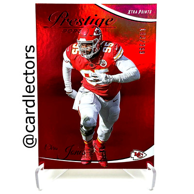2023 Panini Prestige CHRIS JONES #142 Premium Xtra Points Red SP /399 CHIEFS