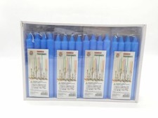 x Set 48 Pezzi Candele Cera Blu Lunghezza 19cm bal