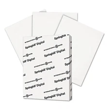 Springhill 015101 Digital Index White Card Stock 90 lb 8 1/2 x 11 250 Sheets/...