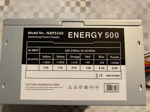 Tacens Anima APIII500, Alimentatore PC ATX 500W, Tecnologia SMD 85 - Foto 5